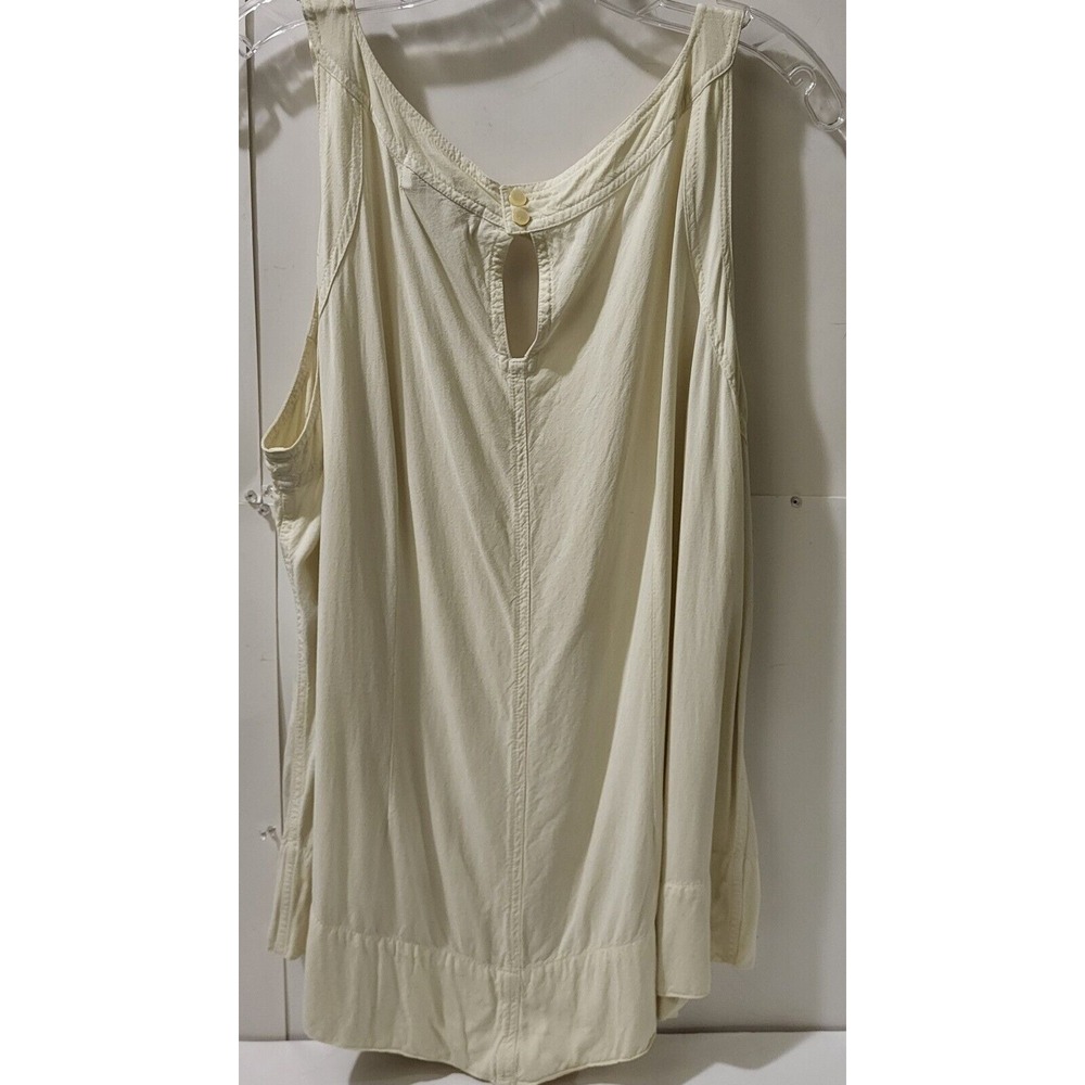 Soft‎ Surroundings Vintage, Women's 100% Rayon Ivory  Top, Size XL